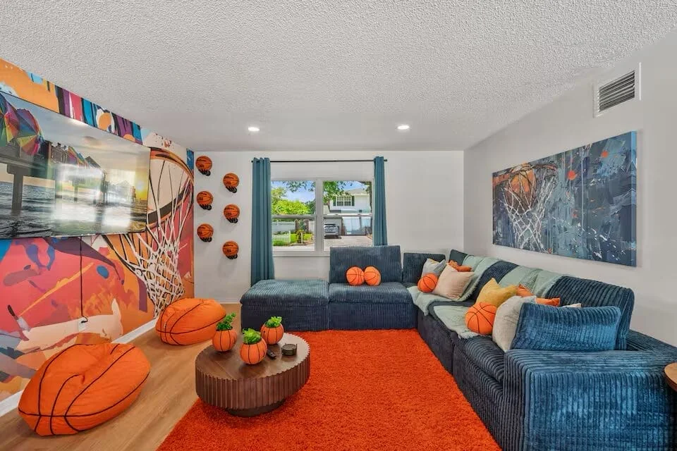 Living room in an Arabella short-term rental home