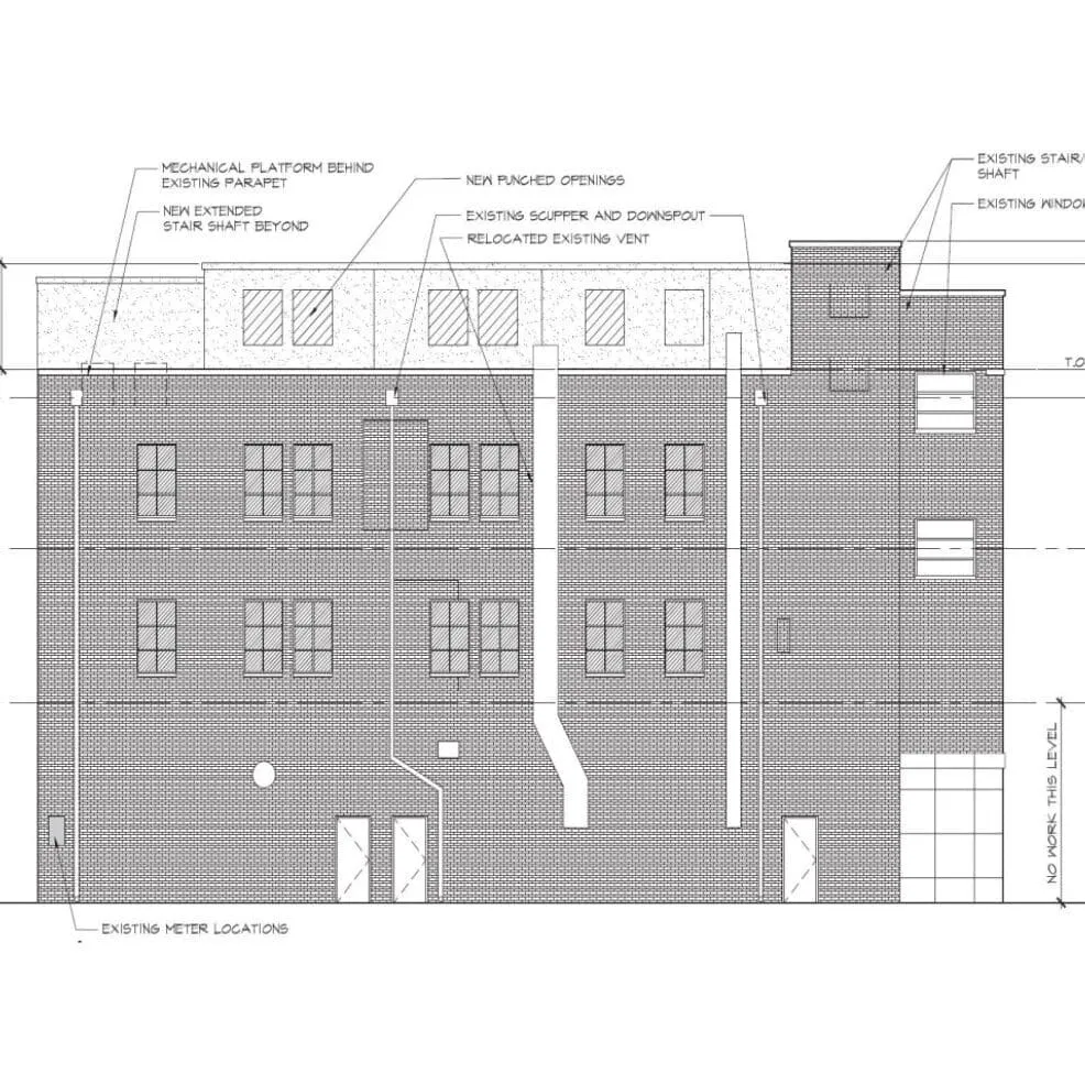 Broughton Street: building elevation drawing