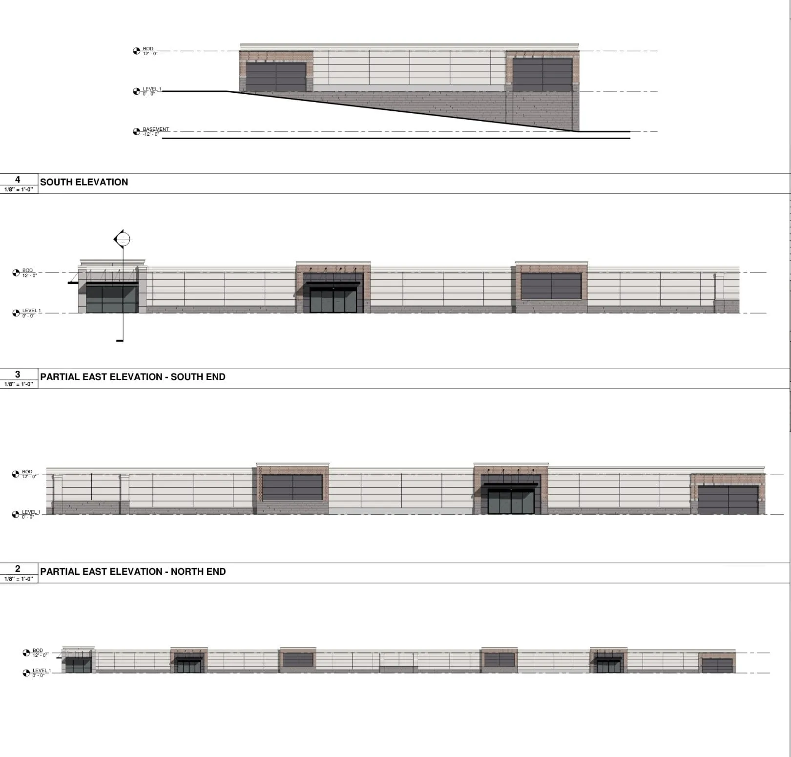 Canton Self-Storage: building elevations