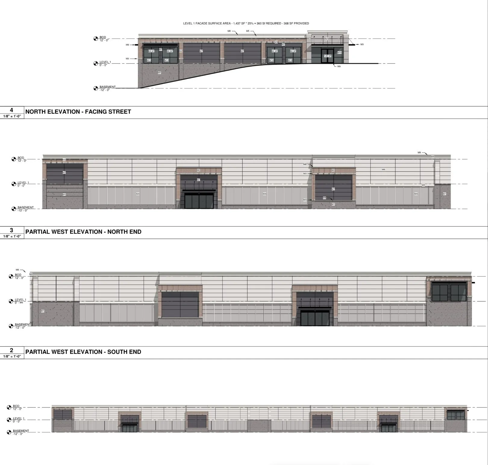 Canton Self-Storage: building elevations