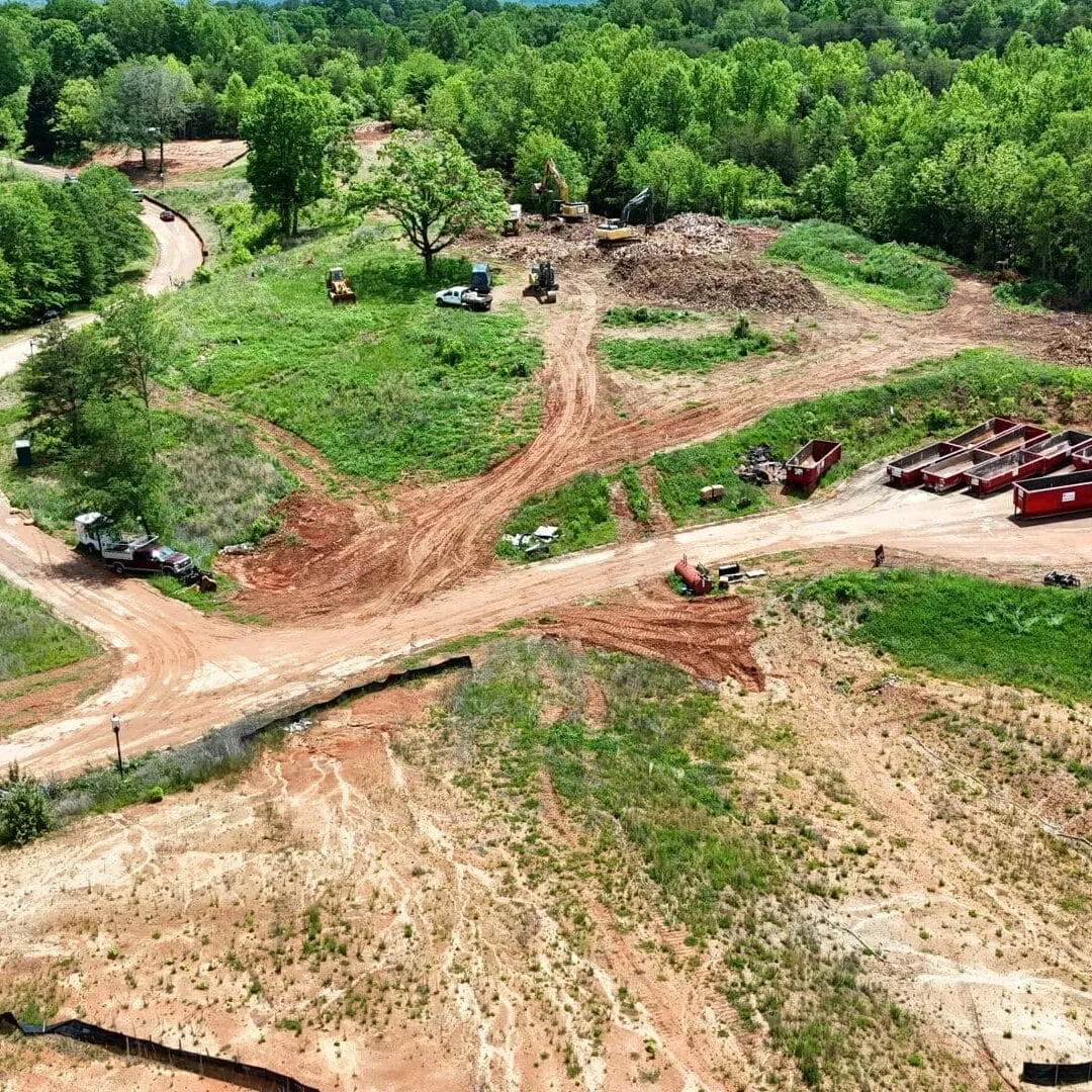 Haselton Phase II: aerial of site work