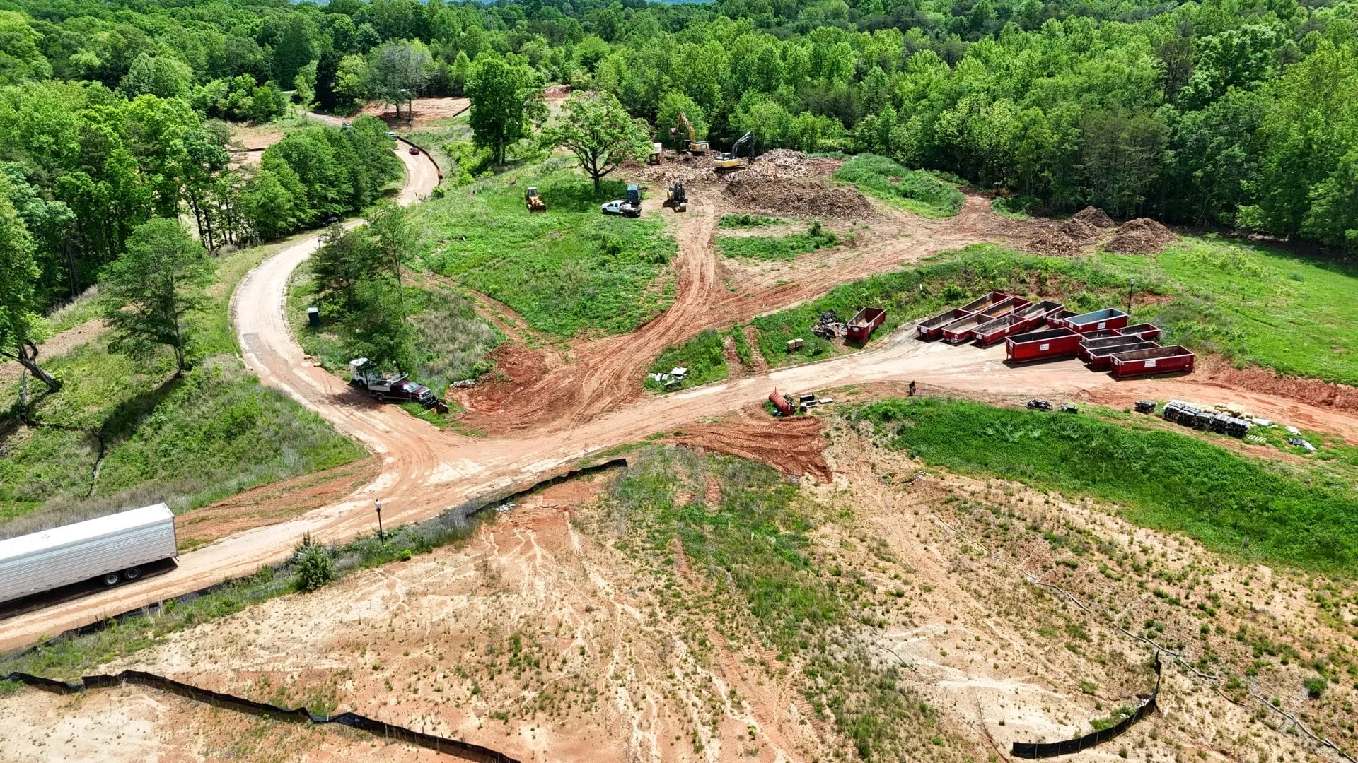 Haselton Phase II: aerial of site work