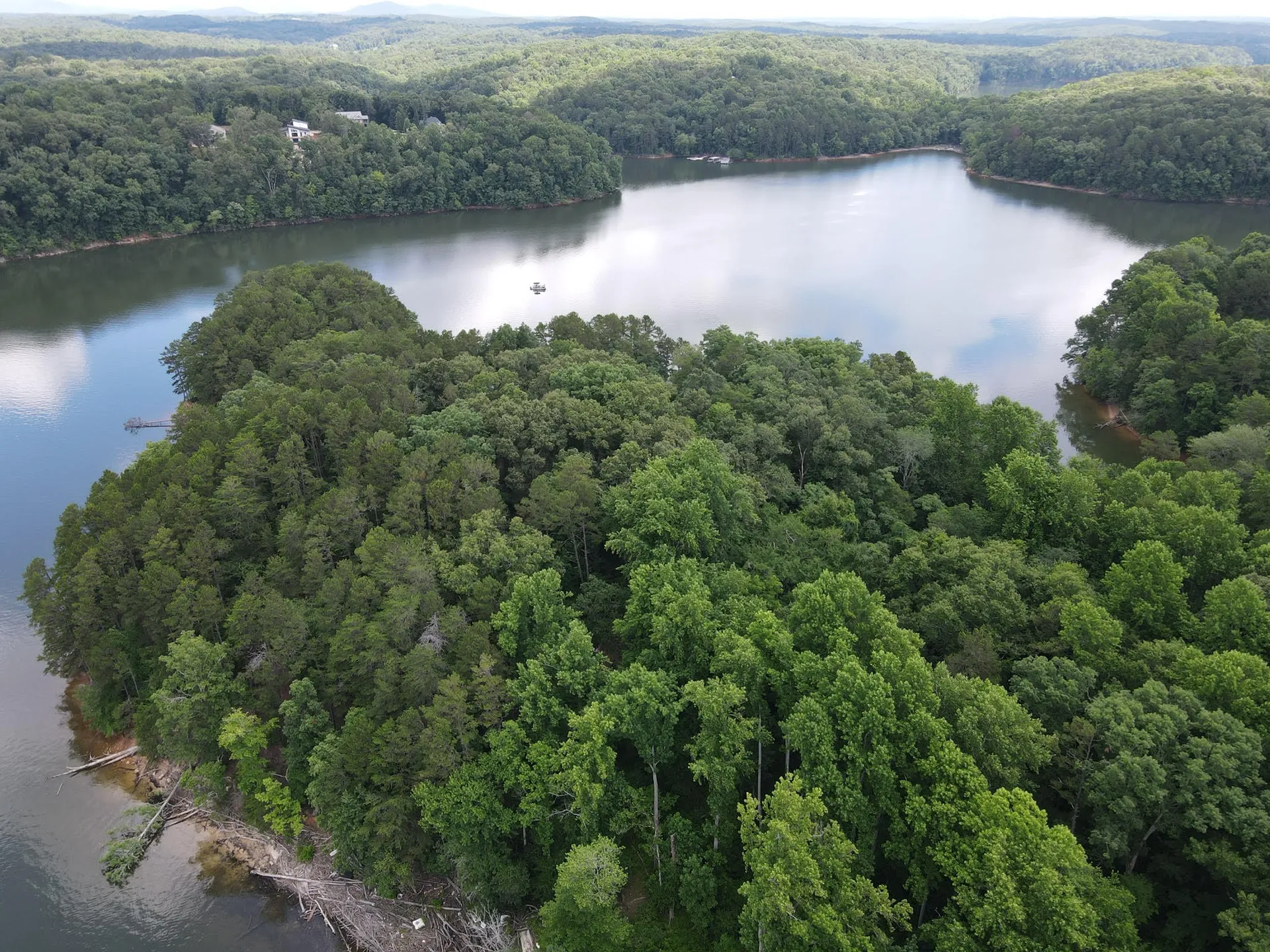 Haselton Phase III: The Cliffs at Lake Lanier: aerial of site work
