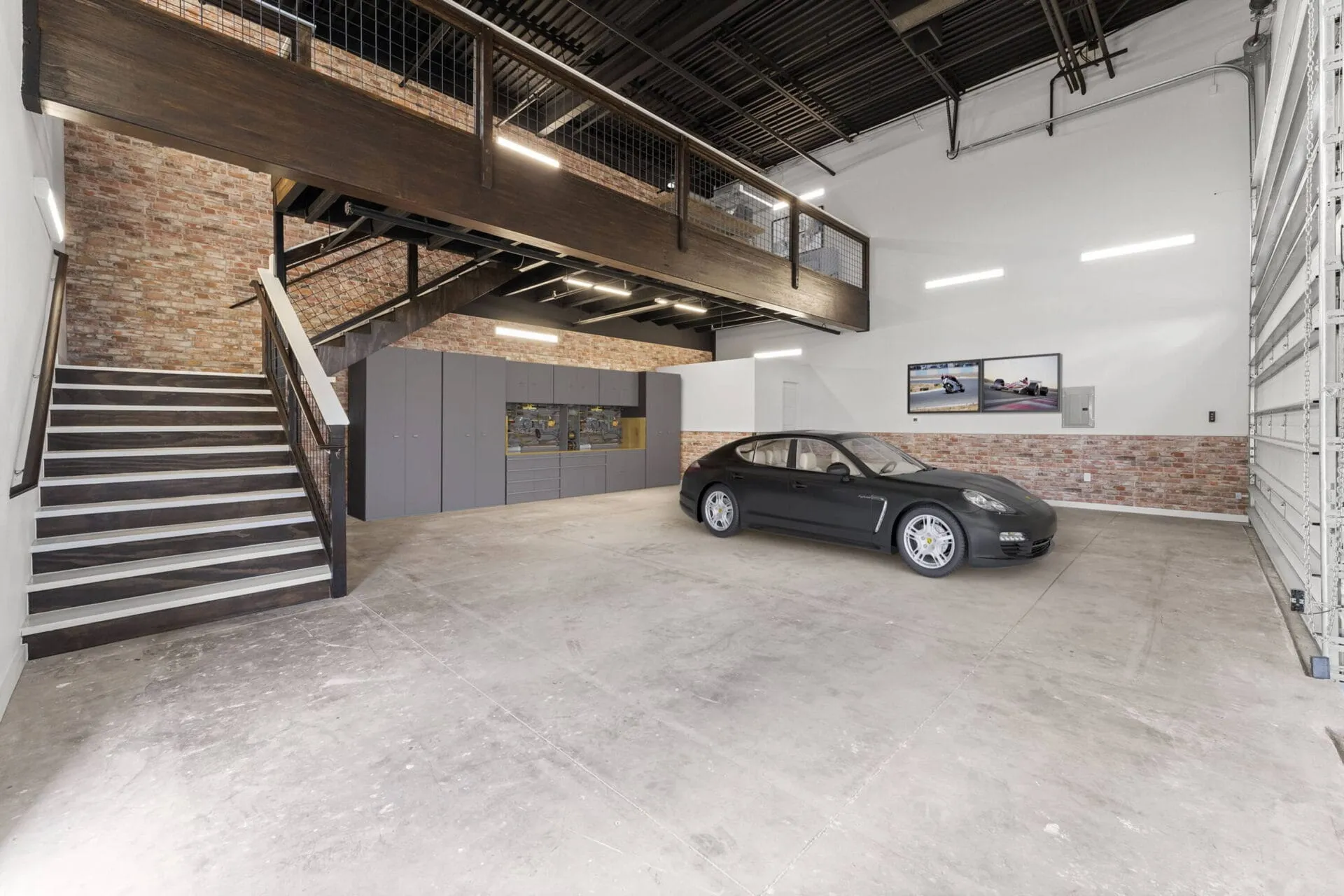 Luxury Motor Condos: interior garage rendering